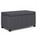 Front. Simpli Home - Dover Storage Ottoman Bench - Slate Grey.