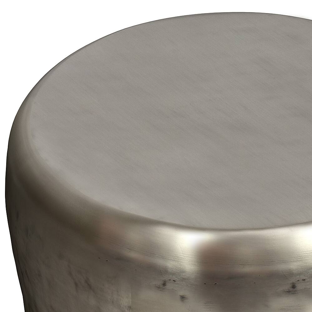 Alt View 12. Simpli Home - Garvy Metal Side Table - Antique Silver.