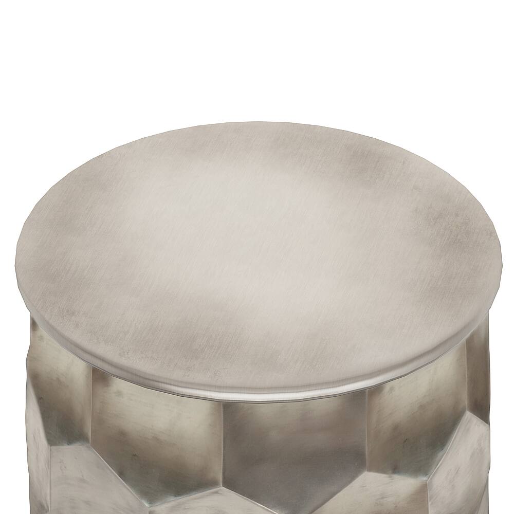 Alt View 13. Simpli Home - Whitney Metal Storage Side Table - Antique Silver.