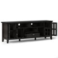 Alt View Zoom 2. Simpli Home - Artisan Solid Wood 72 inch Wide Transitional TV Media Stand For TVs up to 80 inches - Hickory Brown.