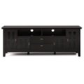 Left Zoom. Simpli Home - Artisan Solid Wood 72 inch Wide Transitional TV Media Stand For TVs up to 80 inches - Hickory Brown.