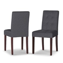 Simpli Home - Andover Parson Dining Chair (Set of 2) - Slate Grey - Front_Zoom