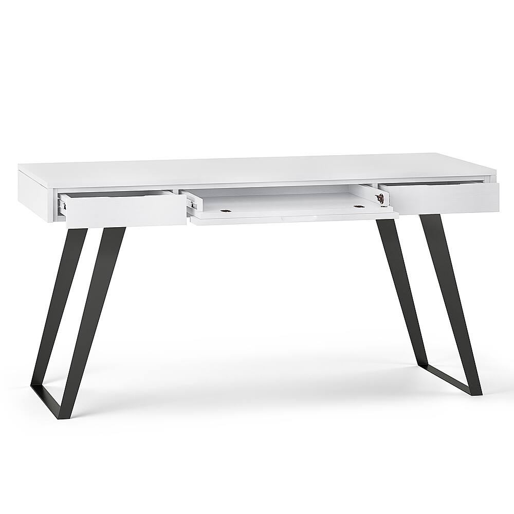 Alt View 11. Simpli Home - Lowry Desk - Distressed White.