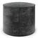Angle. Simpli Home - Connor Round Pouf - Distressed Black.