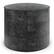 Front. Simpli Home - Connor Round Pouf - Distressed Black.