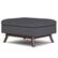 Angle. Simpli Home - Owen Coffee Table Storage Ottoman - Slate Grey.