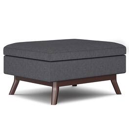 Simpli Home - Owen Coffee Table Storage Ottoman - Slate Grey