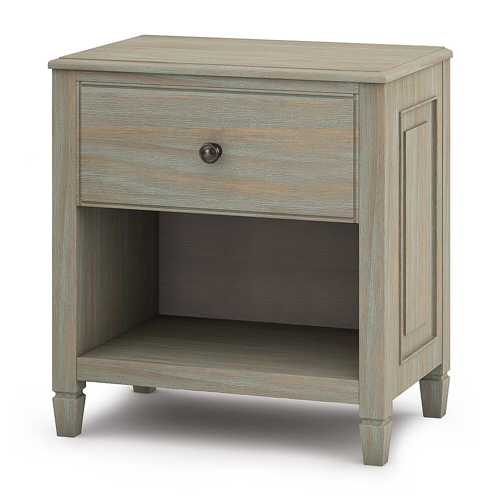 Angle. Simpli Home - Night Stand, Bedside table - Distressed Grey.