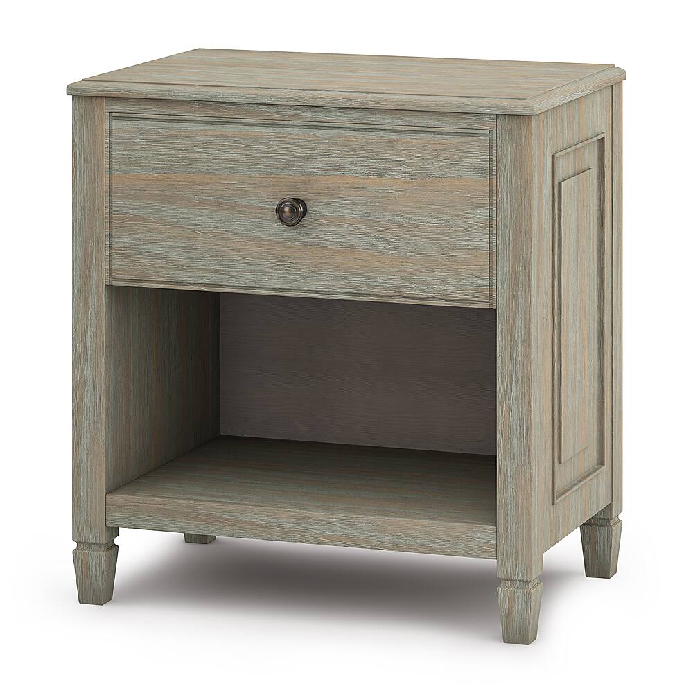 Angle View: Simpli Home - Connaught Bedside Table - Distressed Grey