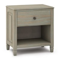 Simpli Home - Night Stand, Bedside table - Distressed Grey - Front_Zoom