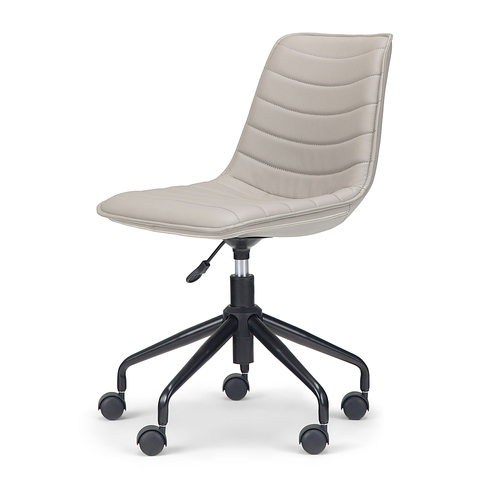 Simpli Home - Cavett Swivel Office Chair - Grey Taupe