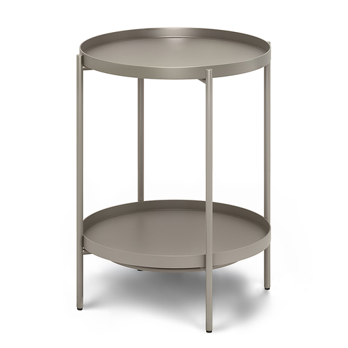 Simpli Home - Monet Metal End Table - Warm Grey