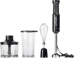 NutriBullet - Immersion Blender Deluxe with Whisk and Chopper Attachment NBI60100 - Black - Front_Zoom