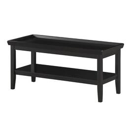 Convenience Concepts - Ledgewood Coffee Table with Shelf - Black