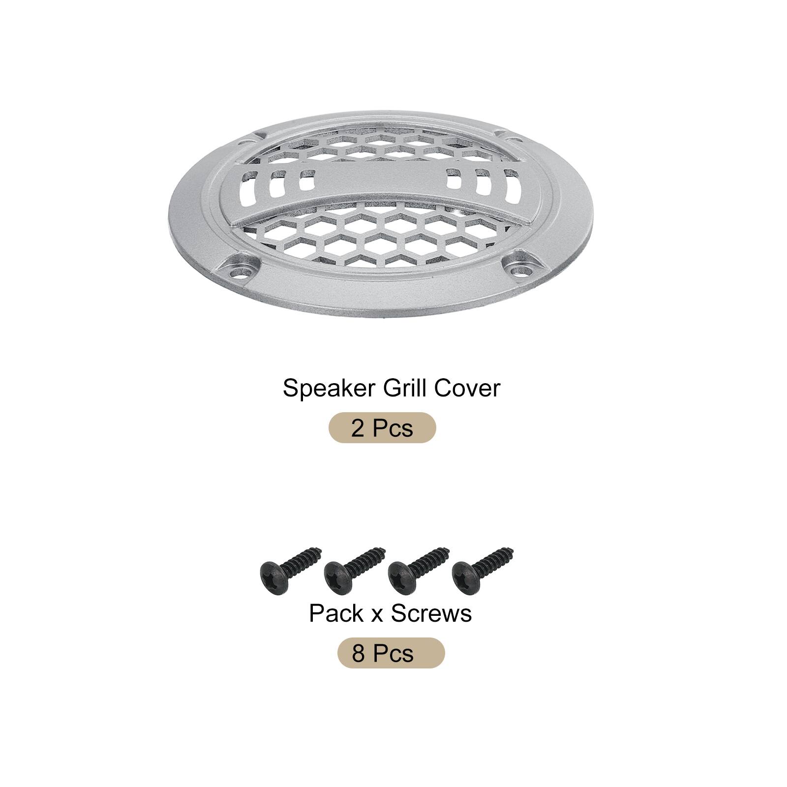 Speaker Grill Cover 2 Pcs Pack x Screws 8 Pcs