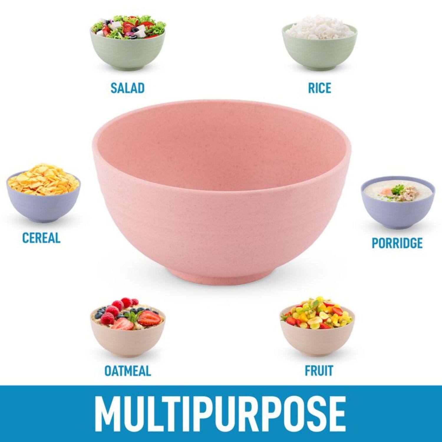 SALAD  
RICE  
CEREAL  
PORRIDGE  
OATMEAL  
FRUIT  

MULTIPURPOSE