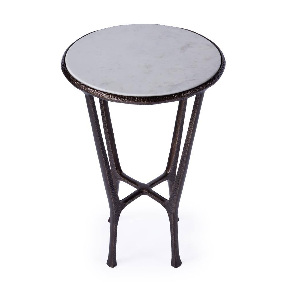 Alt View 1. Butler Specialty - Lania Outdoor Marble Side Table - Bronze.