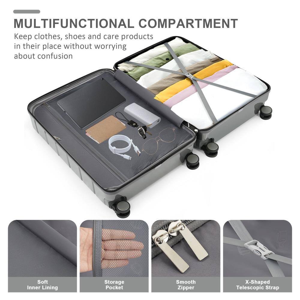 MULTIFUNCTIONAL COMPARTMENT  
Keep clothes, shoes and care products in their place without worrying about confusion

- Soft Inner Lining
- Storage Pocket
- Smooth Zipper
- X-Shaped Telescopic Strap