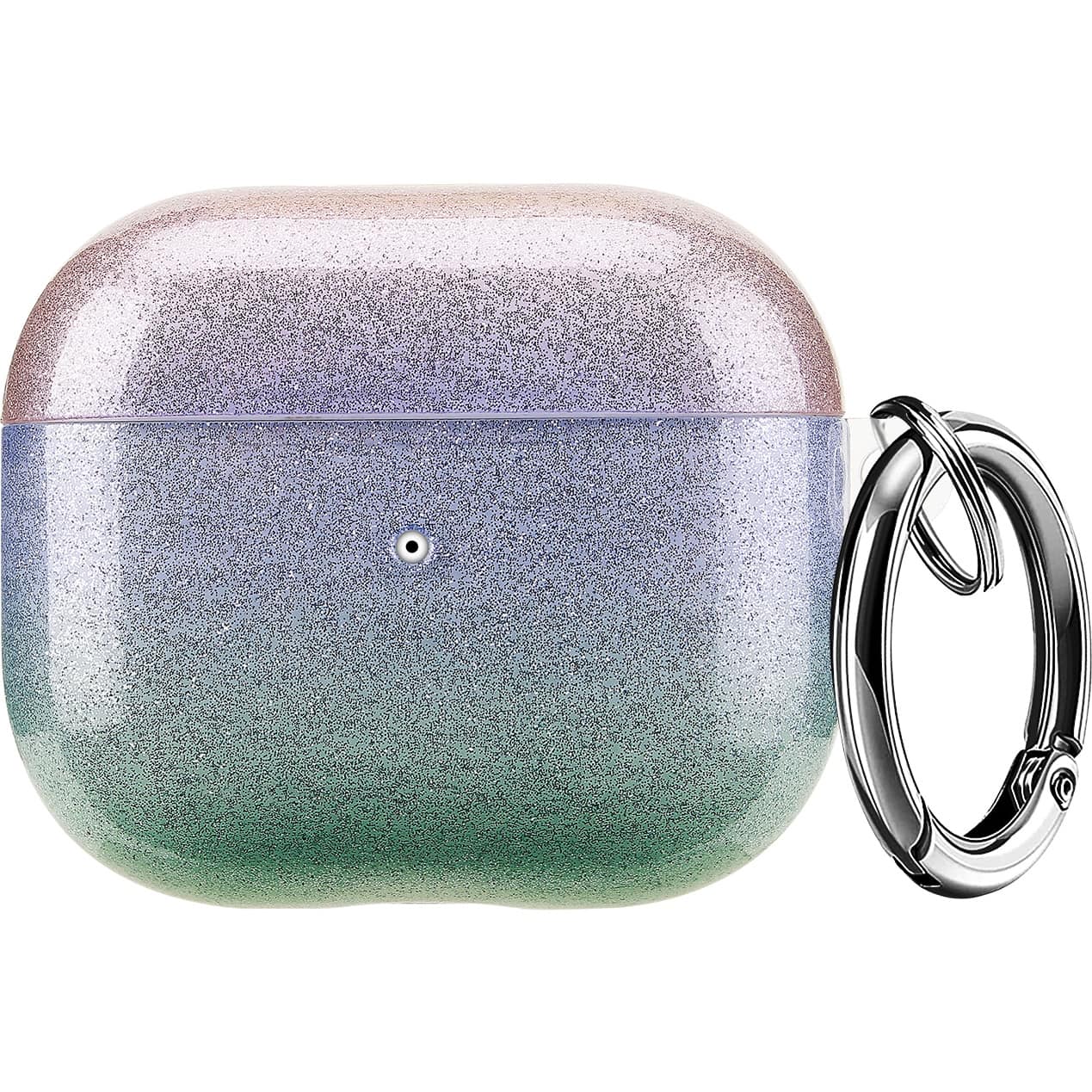 Front. SaharaCase - Inspire Series Sparkle Case for Apple AirPods (3rd Generation) - Gradient.