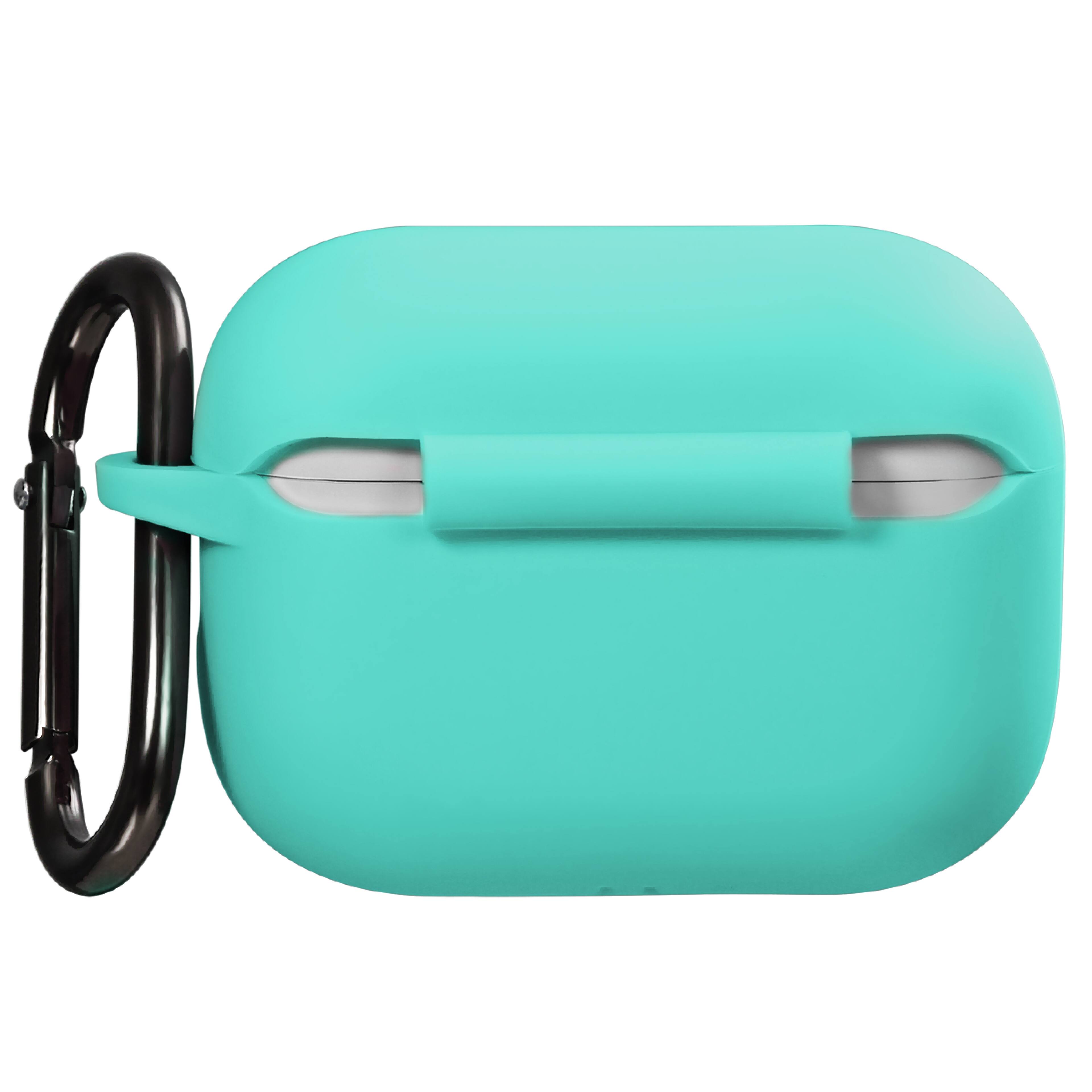 Back. Vena - For Apple Airpods Pro 2 Case Cover with Magsafe, Silicone Airpods Pro 2 Case 2nd Generation Wireless Charging Mint - Green.