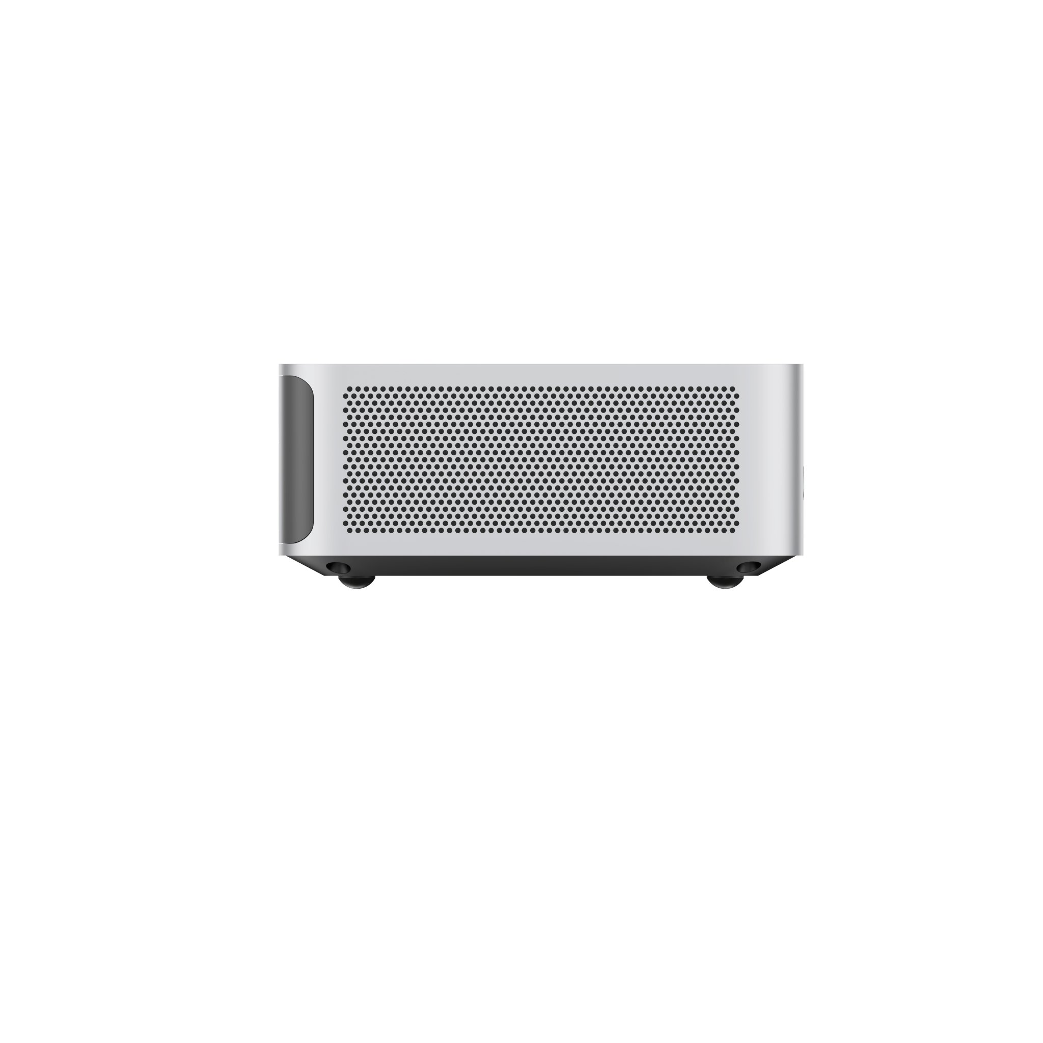 Alt View 2. Minisforum - M1 Pro 125H Mini PC, Barebone, Intel Core Ultra 5 125H(14C/18T, 4.5GHz), Intel Arc Graphics, OCuLink - silver.
