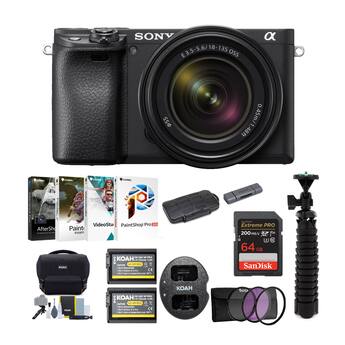 Sony a6400 Mirrorless Digital Camera with 18 135mm Lens Bundle Sony a6400 Mirrorless Digital Camera with 18 135mm Lens Bundle