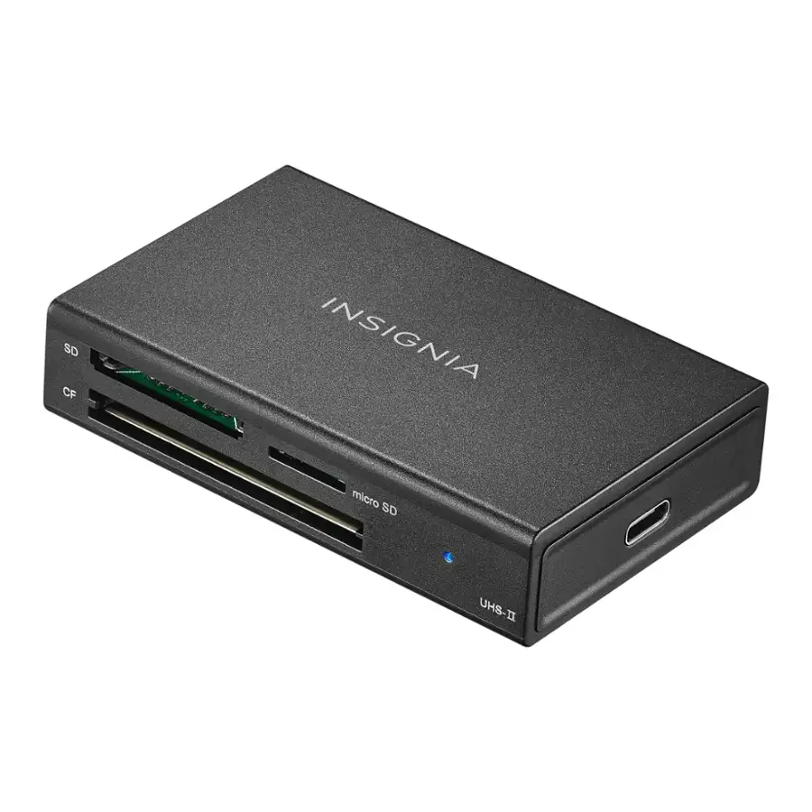 Insignia™ USB C to SD, microSD and CompactFlash Memory Card Reader ...