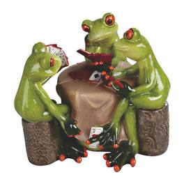 FC Design - 6"W Frogs Playing Poker Game Figurine Statue Office Desk Tabletop Home Decor Gift - Multi-Color