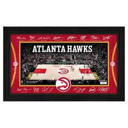 Highland Mint - Atlanta Hawks 2025 Facsimile Signature Court Framed Picture - Multicolor