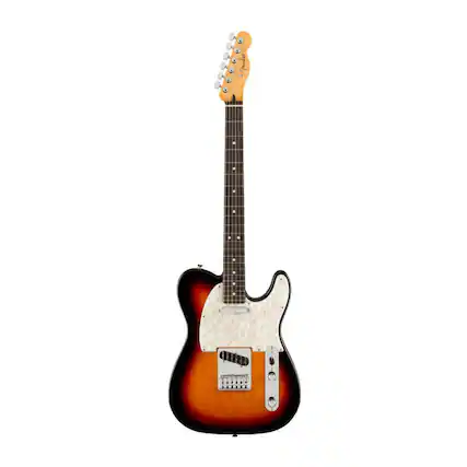Front. Fender - Fender Player II Modified 6 String 3 Tone Sunburst Telecaster Electric Guitar.