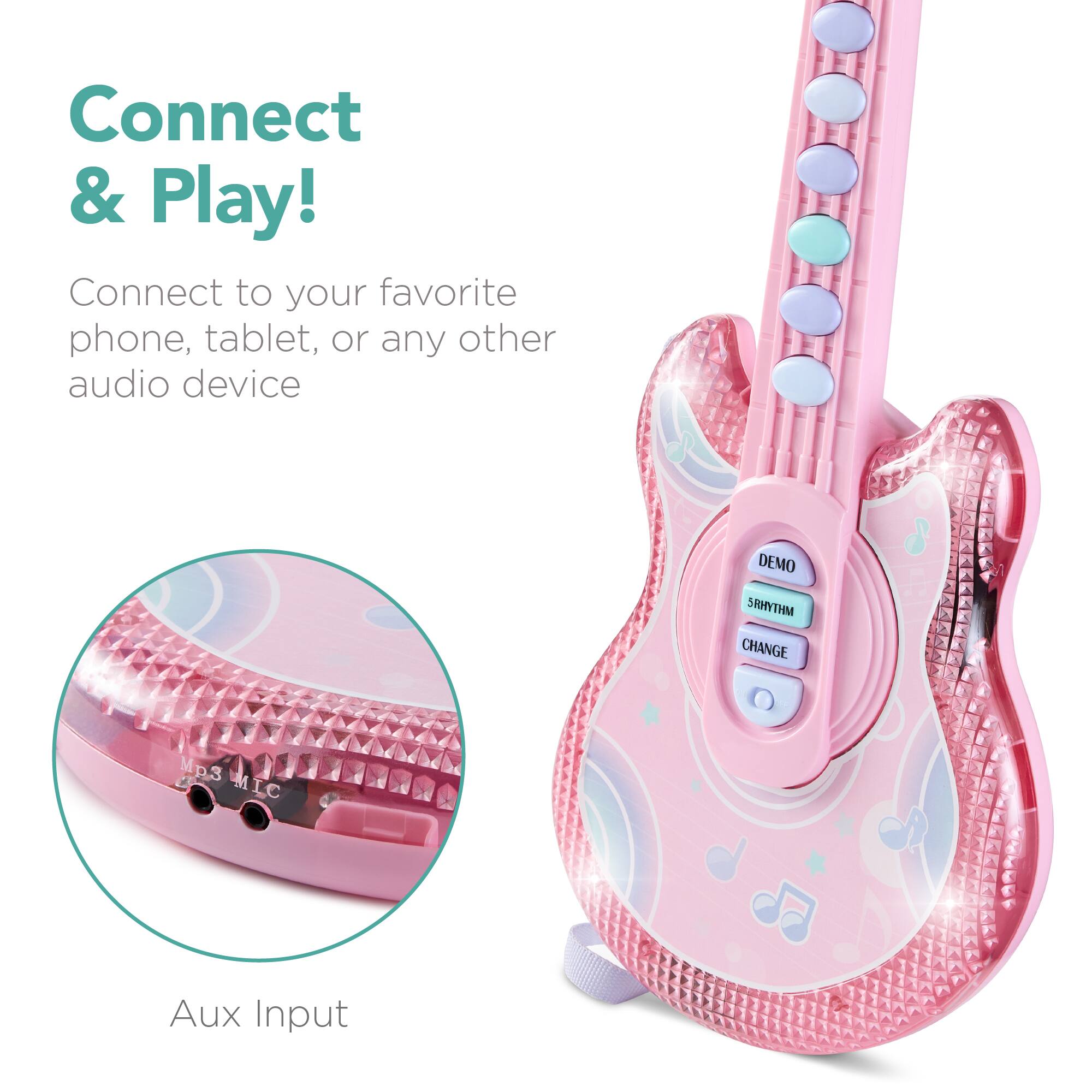 Connect & Play!  
Connect to your favorite phone, tablet, or any other audio device  

AUX Input