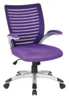 OSP Home Furnishings - Mesh Seat and Screen Back Managers Chair - Purple - Angle_Zoom