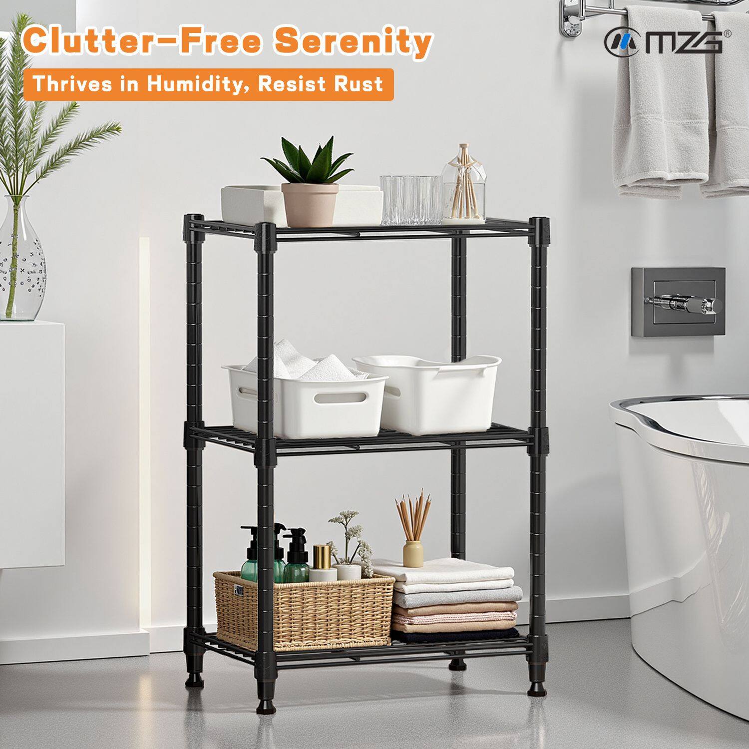 Clutter-Free Serenity  
Thrives in Humidity, Resist Rust