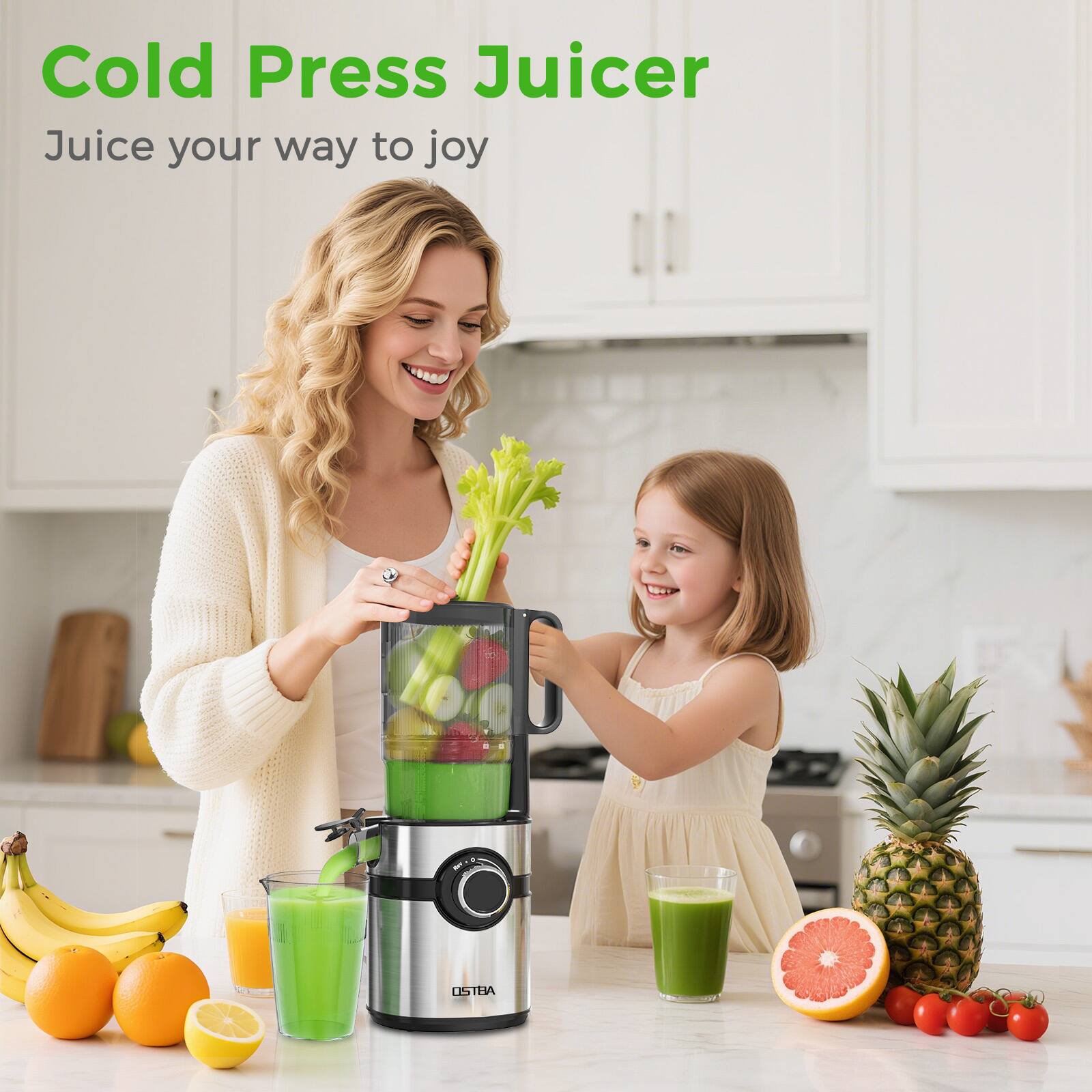 Cold Press Juicer  
Juice your way to joy