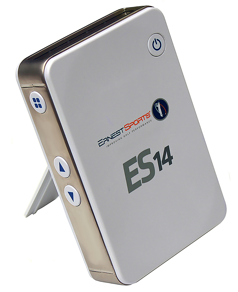 Angle View: Ernest Sports - ES14 Pro White -Mobile Golf Launch monitor
