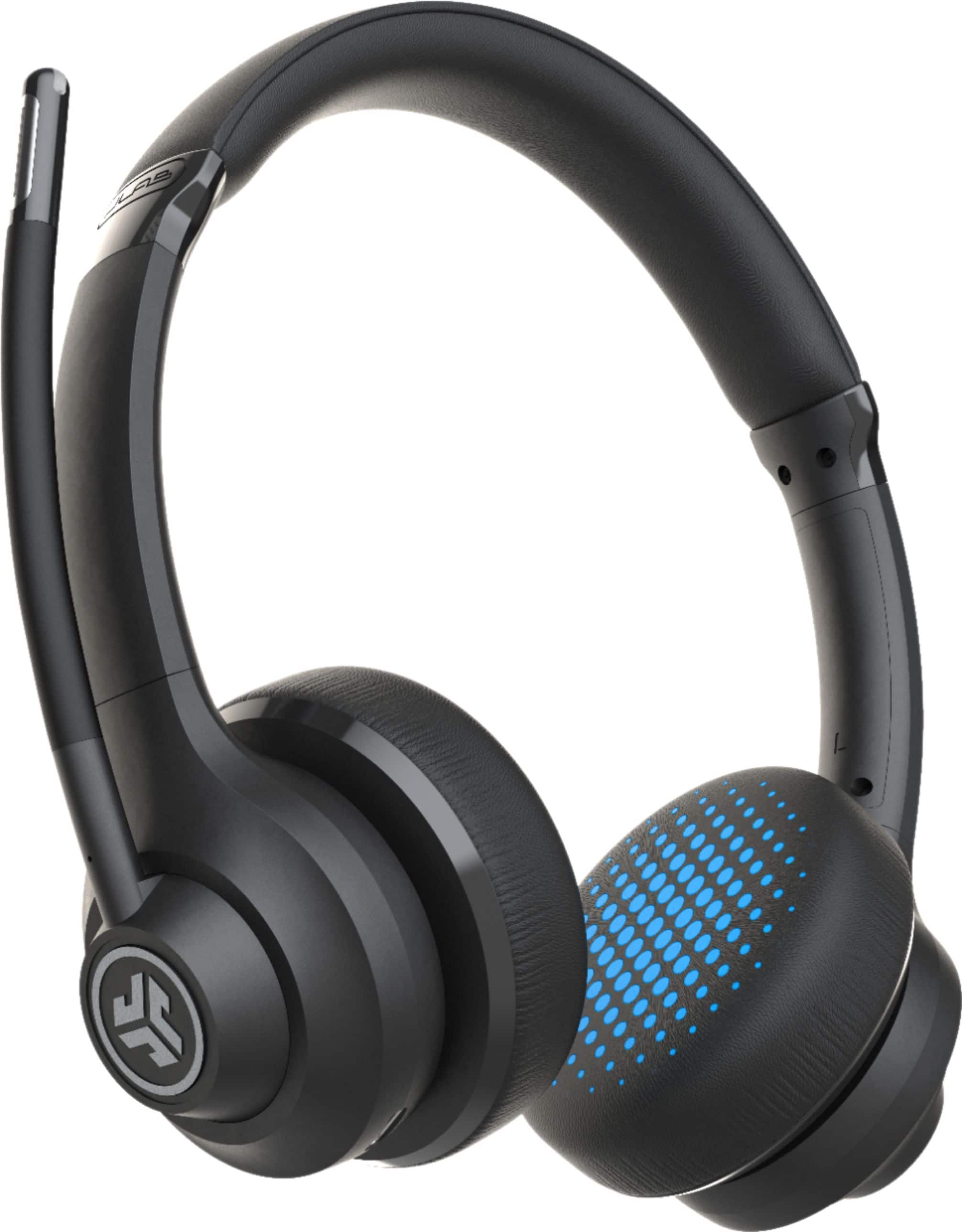 Front. JLab - GO Work Wireless & Wired On-Ear Headset - Black.