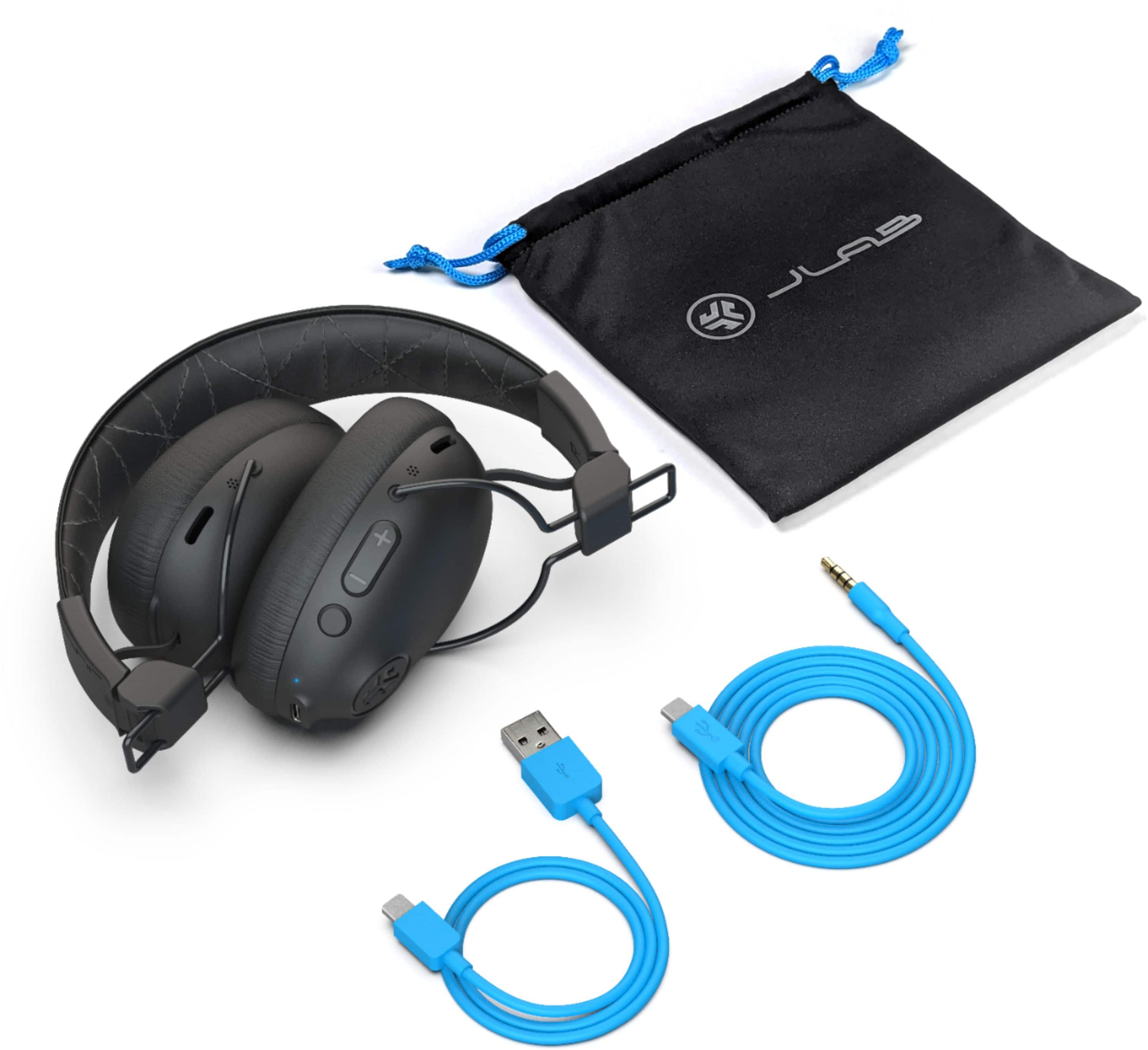 Alt View 14. JLab - Studio Pro ANC Over-Ear Headphones - Black.