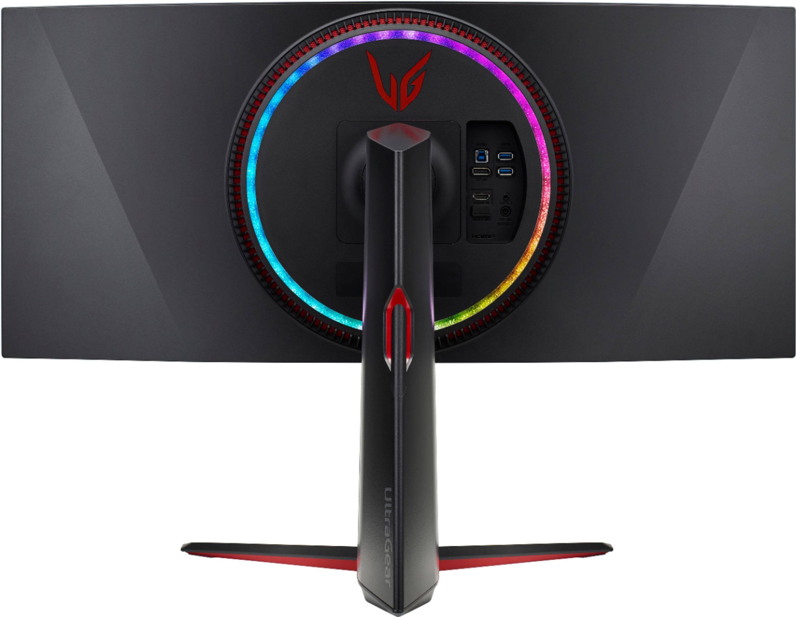 Alt View 14. LG - Geek Squad Certified Refurbished UltraGear 34" IPS LED Curved G-SYNC Ultimate Monitor with HDR (HDMI, DisplayPort) - Black.