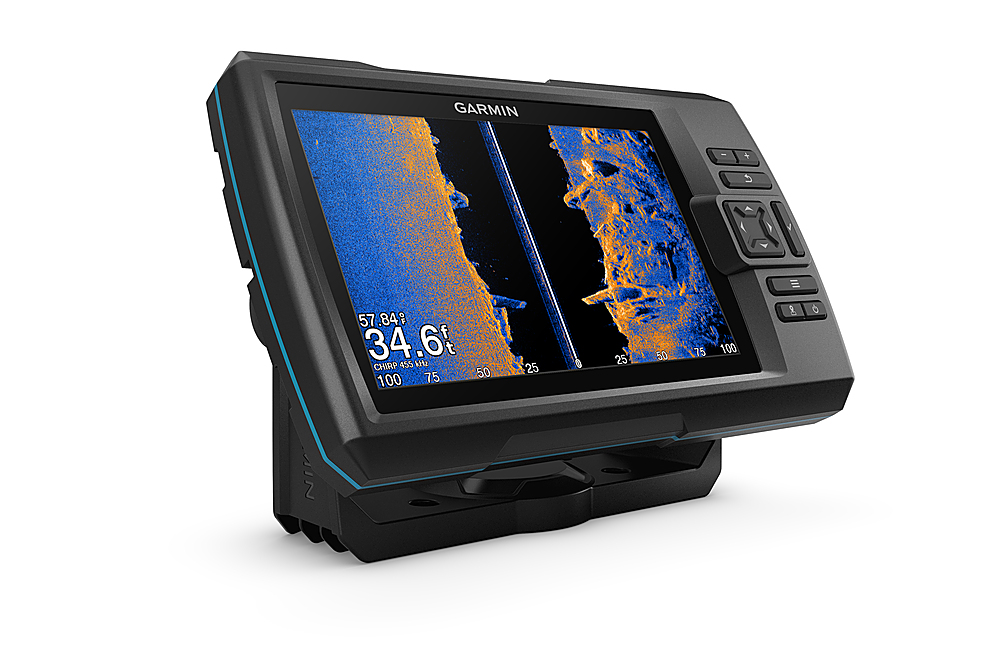 Angle View: Garmin - STRIKER Vivid 7sv Fishfinder GPS - Black