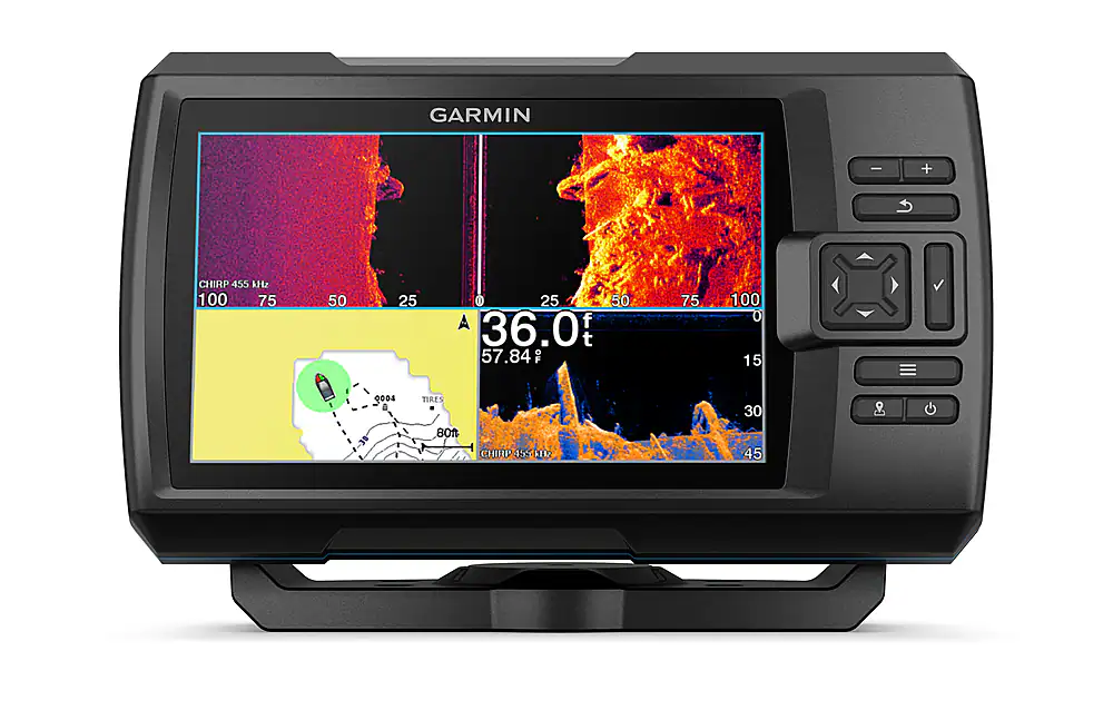 Garmin - STRIKER Vivid 7sv Fishfinder GPS - Black