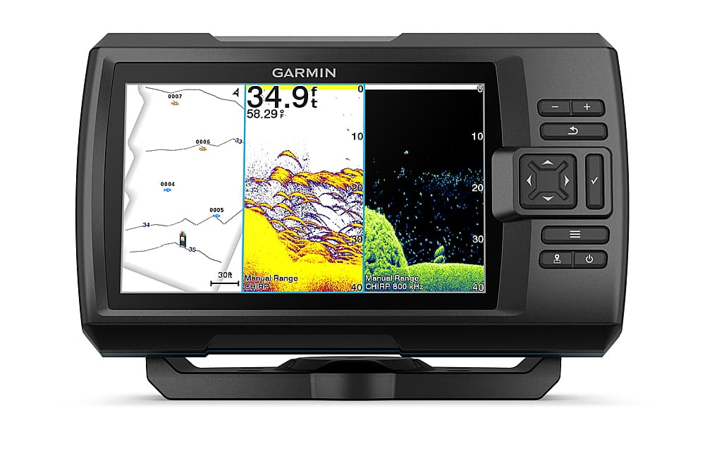 Front. Garmin - STRIKER Vivid 7cv Fishfinder GPS - Black.