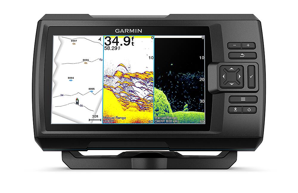 Front. Garmin - STRIKER Vivid 7cv Fishfinder GPS - Black.
