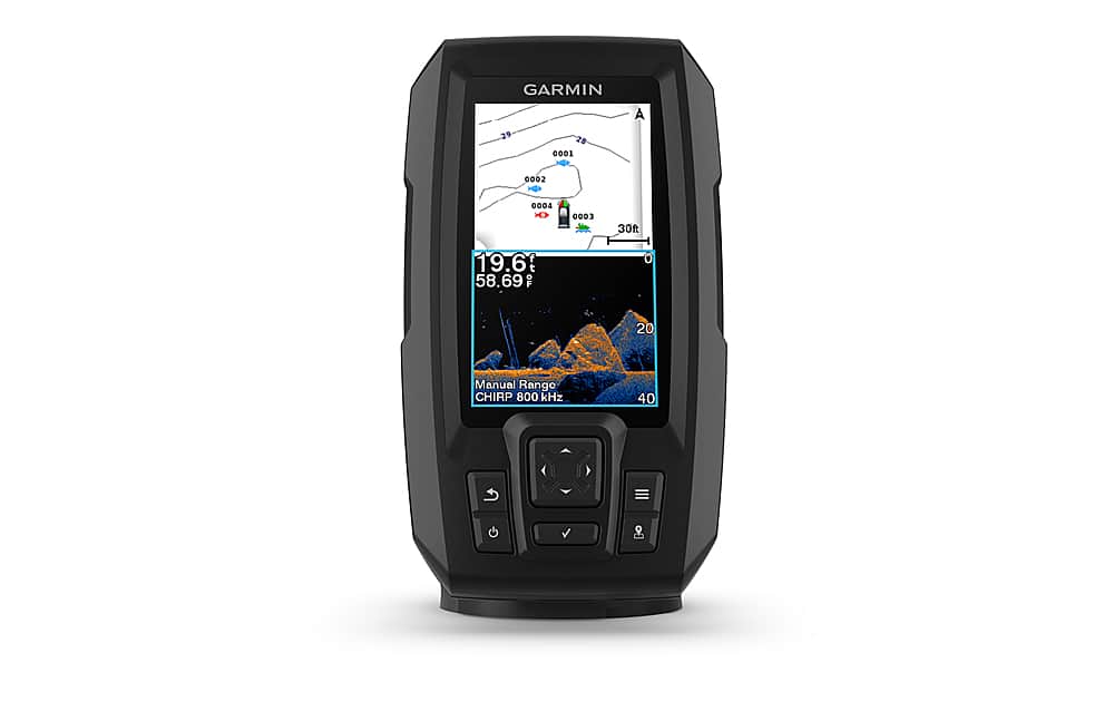 Front. Garmin - STRIKER Vivid 4cv Fishfinder GPS - Black.