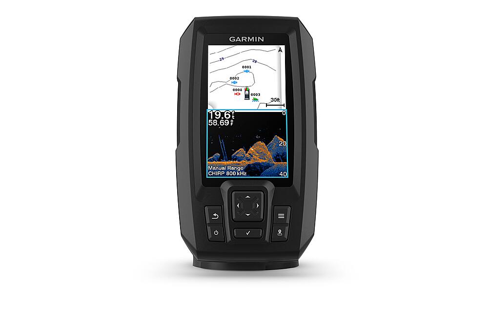 Front. Garmin - STRIKER Vivid 4cv Fishfinder GPS - Black.