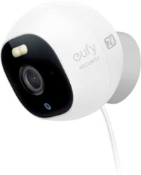 eufy Security - Outdoor Cam Pro Wired 2K Spotlight Camera - White - Front_Zoom