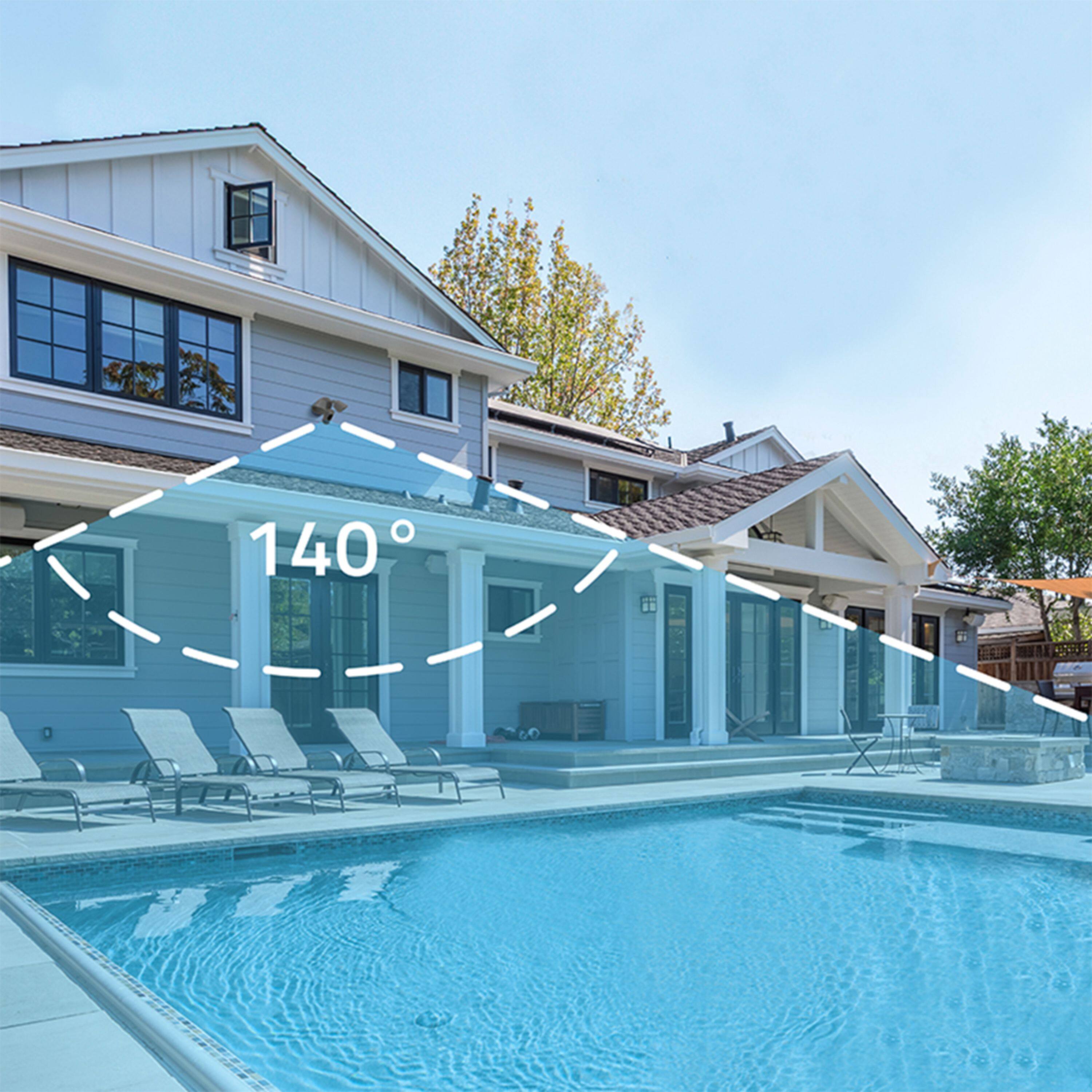 Alt View 12. eufy Security - Outdoor Wired 2K Floodlight Surveillance Camera - Black.