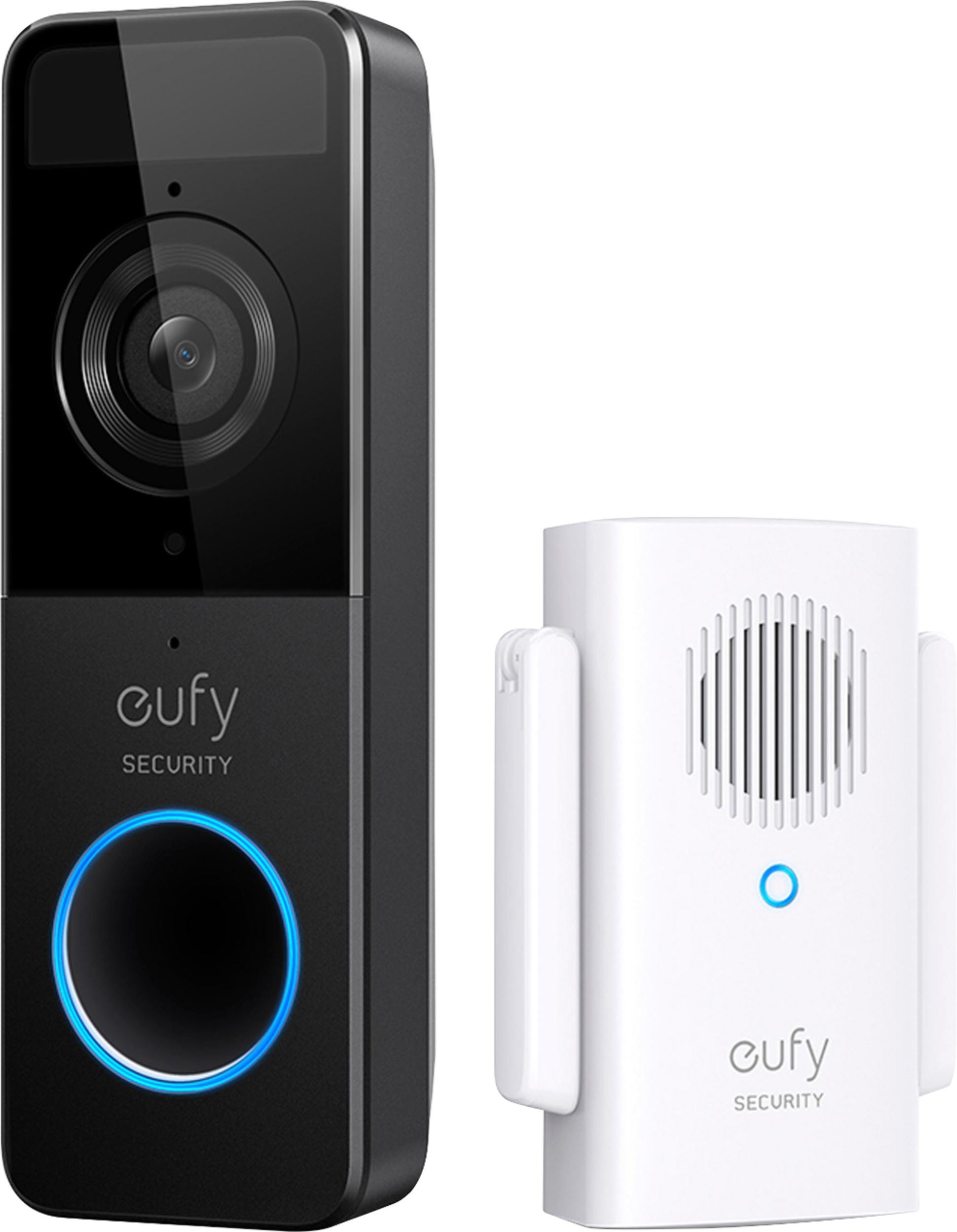 Best Buy: eufy Security Smart Wi-Fi Video Doorbell Battery Operated  Black/White E8220111