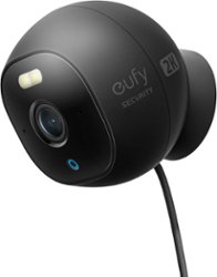 eufy Security - Outdoor Cam Pro Wired 2K Spotlight Camera - Black - Front_Zoom