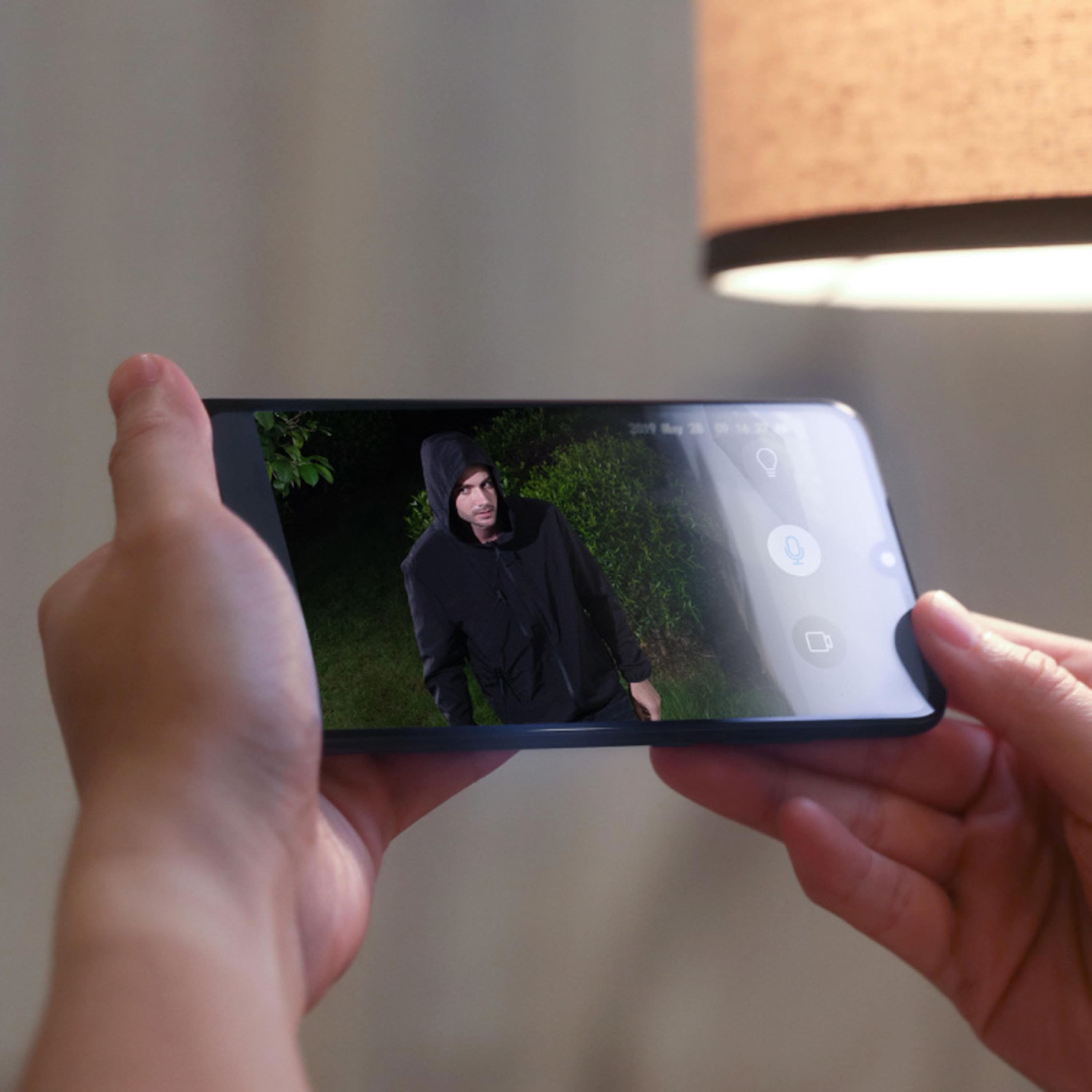 Alt View 12. eufy Security - Outdoor Wired 2K Floodlight Surveillance Camera - White.