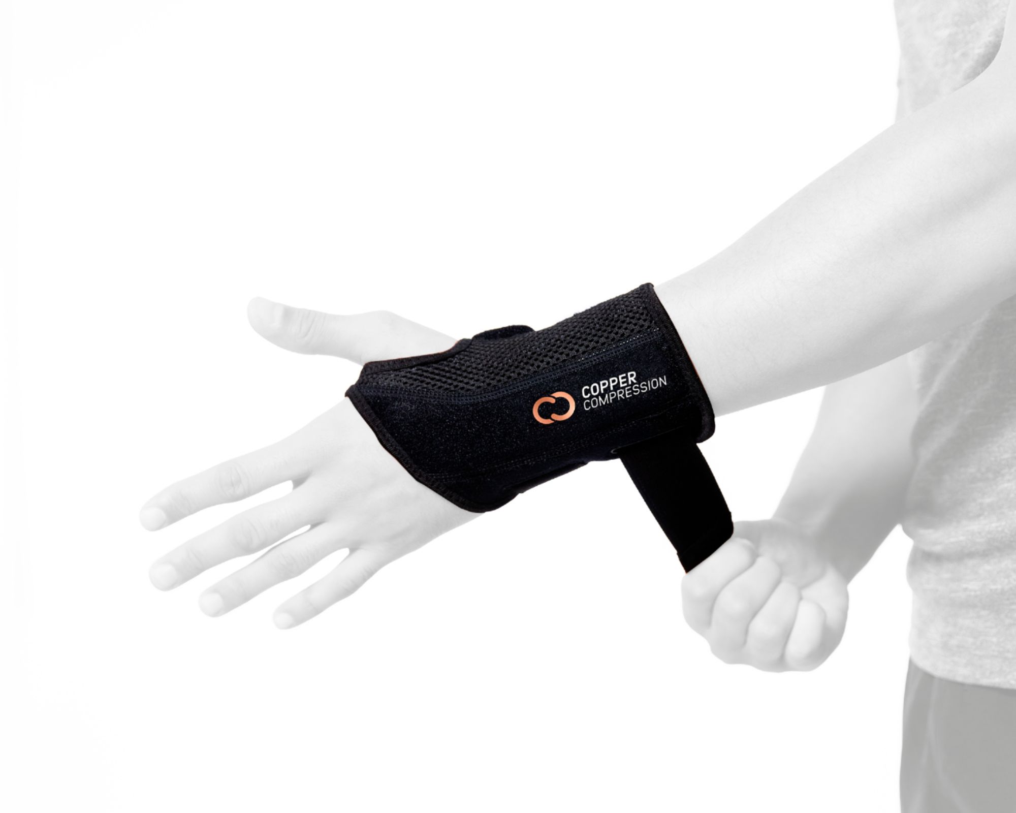 Best Buy: Copper Compression Copper Infused Wrist Brace Right
